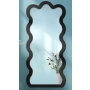 Lustro nieregularne w ramie mdf - WAVE – Blobs Mirrors Czarna Rama